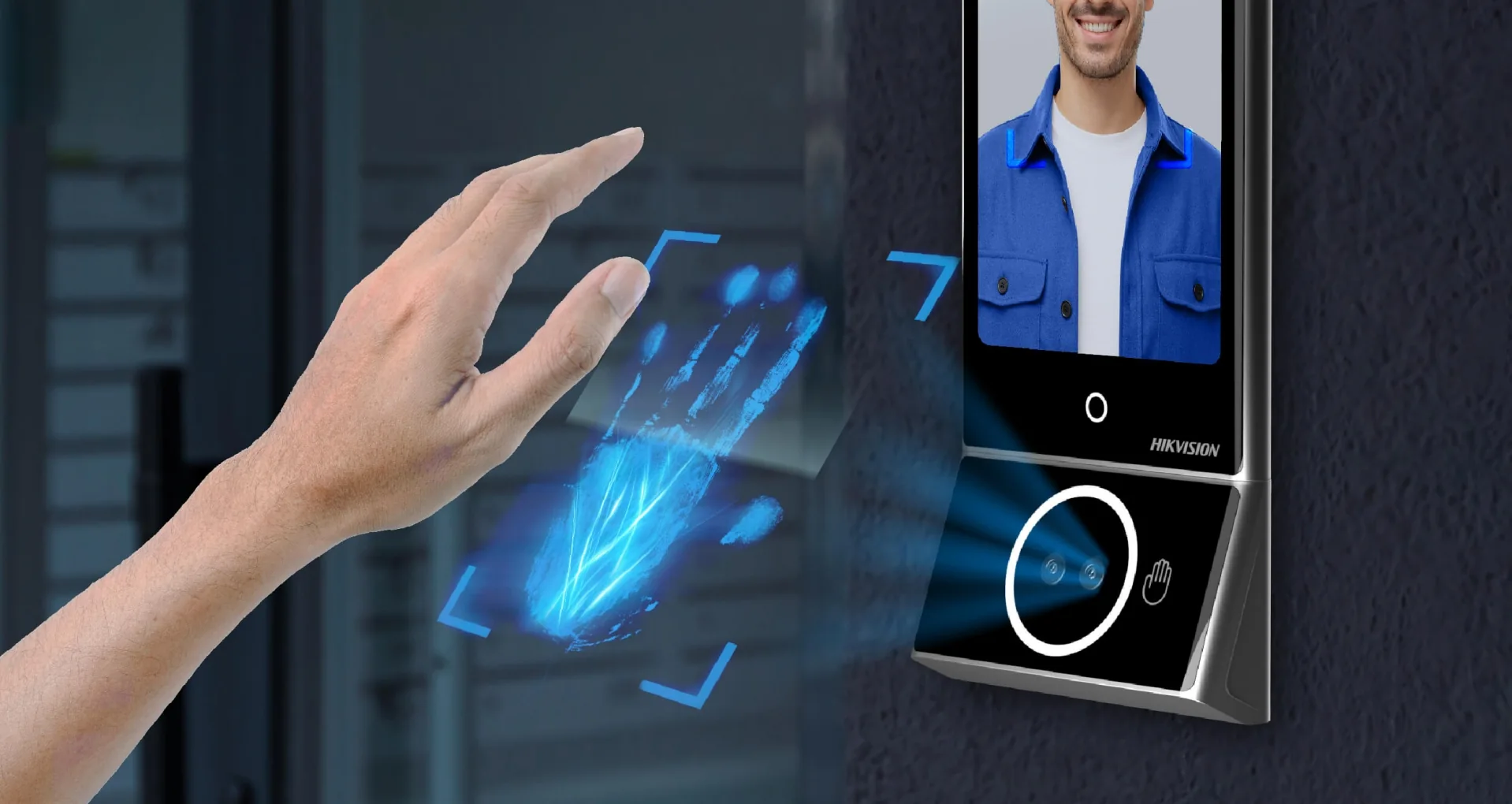 Hikvision facial and palm recognition reader integrated with Creasoft attendance